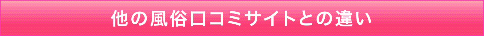 他の風俗口コミサイトとの違い